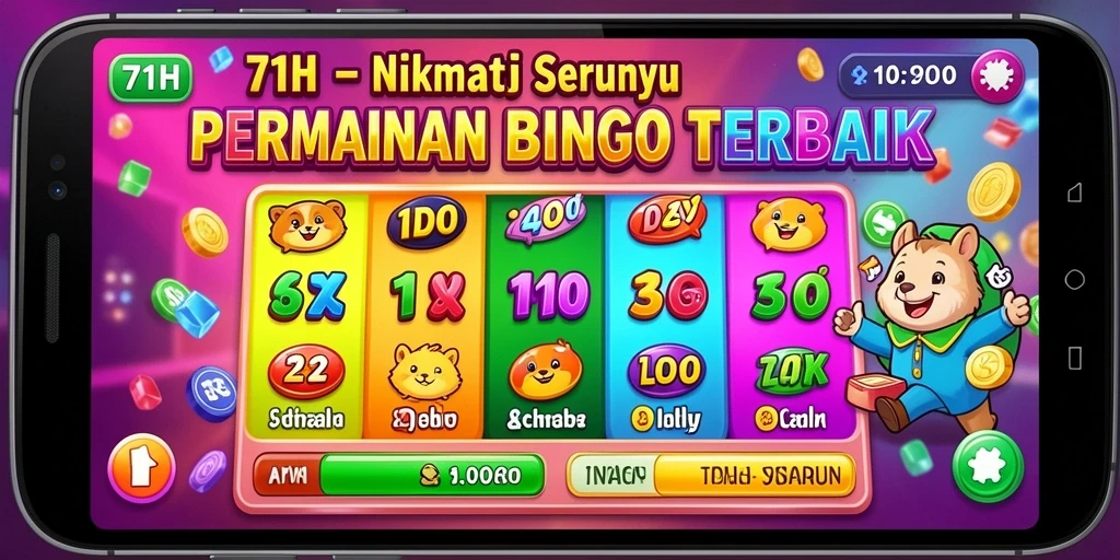 Screenshot tampilan gameplay seru 71H Bingo.