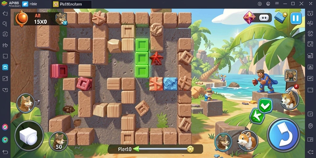 Tampilan menarik gameplay Puzzle API88 yang menantang.