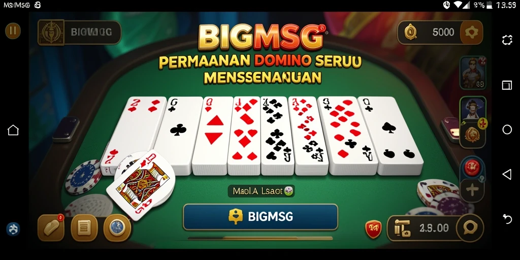 Tampilan gameplay menarik dan interaktif dari BIGMSG.