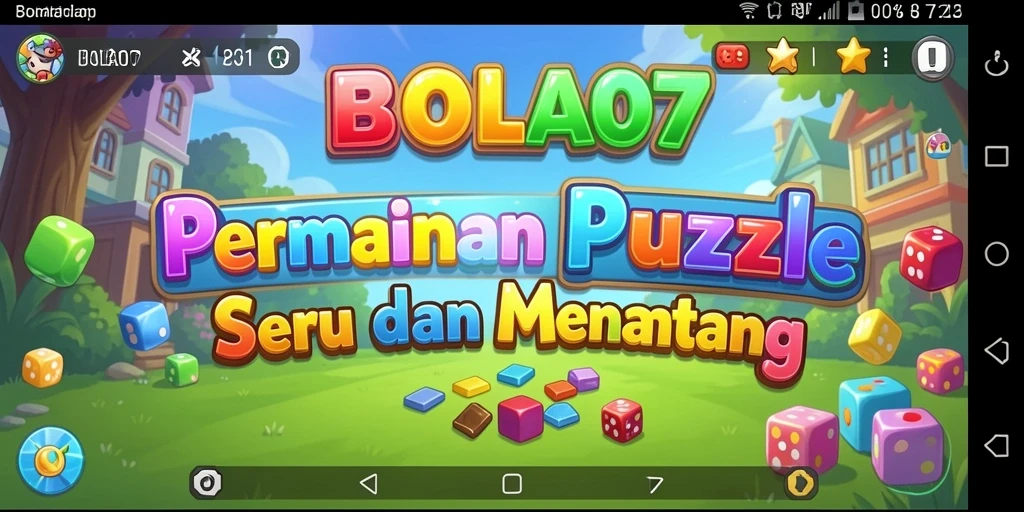 Tampilan gameplay menarik dari BOLA07 yang penuh tantangan puzzle.
