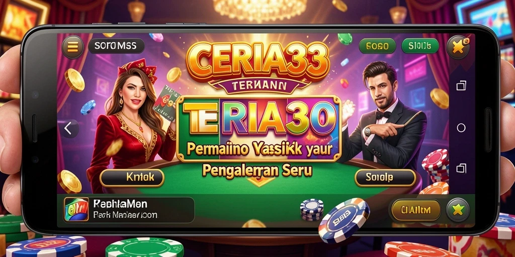 Tampilan gameplay CERIA33 yang menegangkan dalam suasana Kasino.
