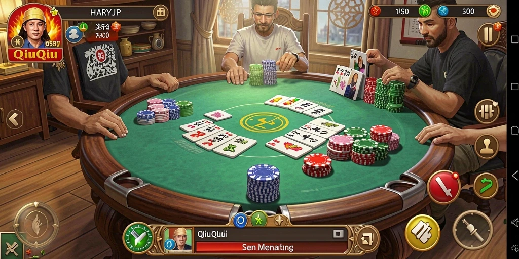 Tampilan gameplay seru dan kompetitif di HARAPJP.