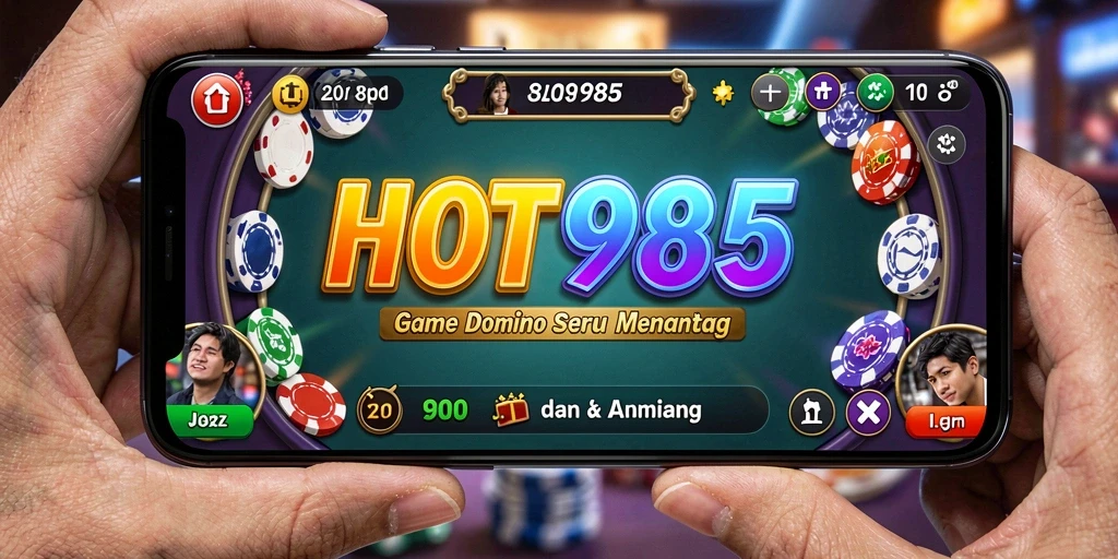 Tampilan gameplay seru HOT985 dengan pemain yang berkompetisi.