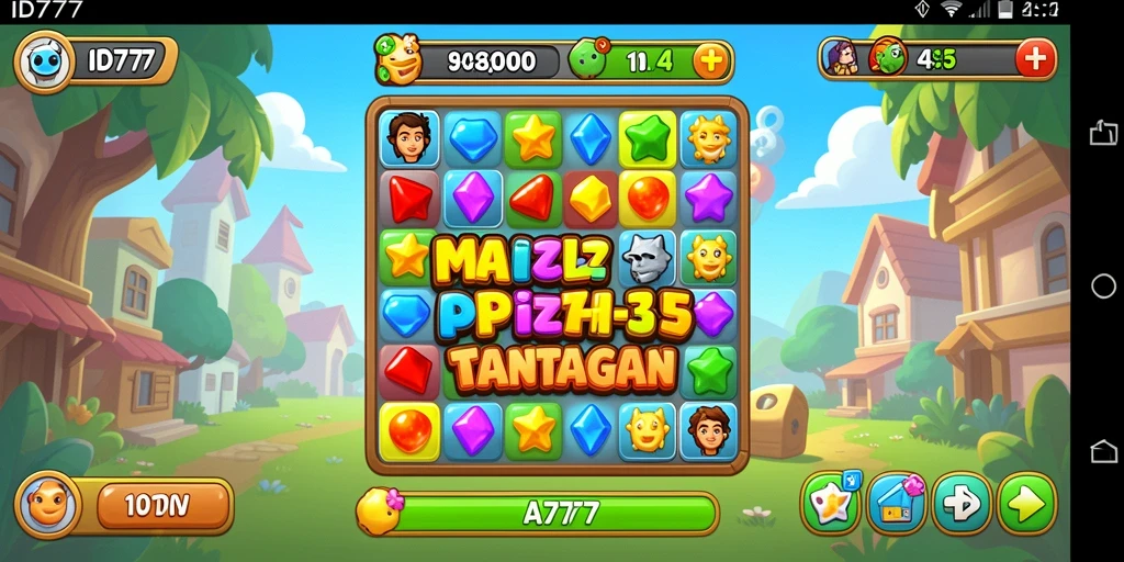 Tampilan gameplay seru dari ID777, permainan Match-3 yang mengasyikkan.