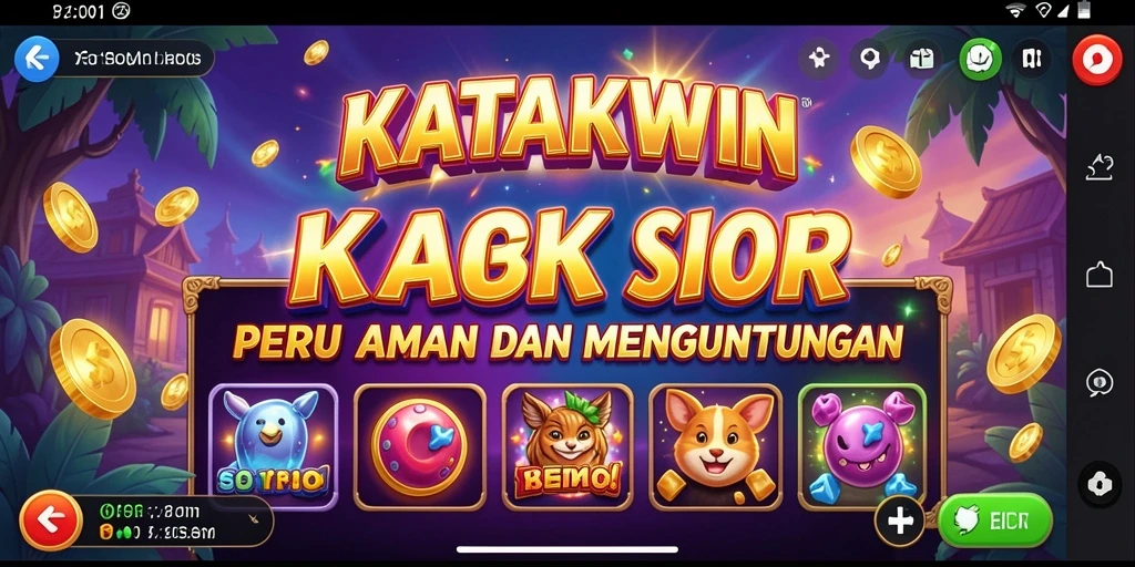 Tampilan gameplay menarik dalam KATAKWIN dengan slot modern.