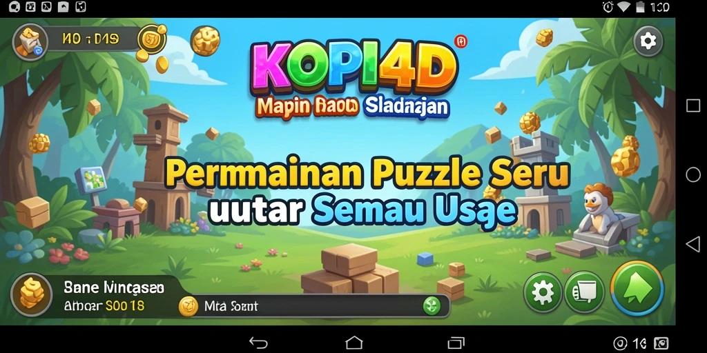 Tangkapan layar gameplay KOPI4D menampilkan tingkat kesulitan yang menantang.
