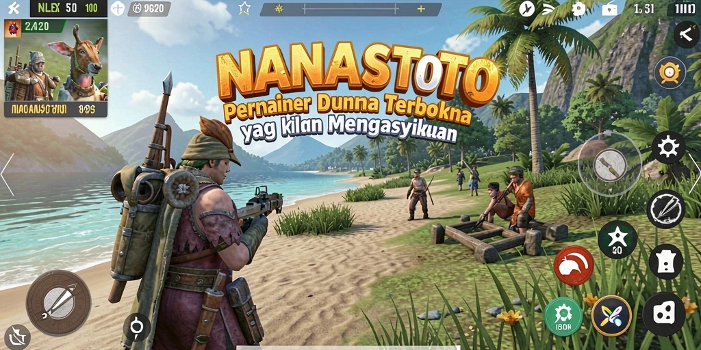 Tampilan gameplay seru dari <strong>NANASTOTO</strong> di dunia terbuka.