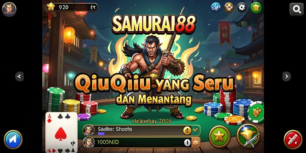 Tampilan gameplay QiuQiu yang menarik di SAMURAI88.