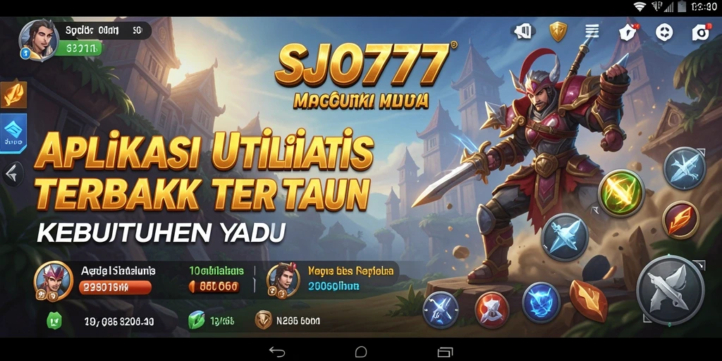 Tampilan antarmuka SJO777 yang sederhana dan fungsional.
