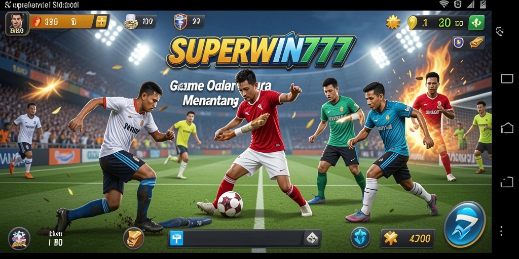 Tampilan seru dari gameplay olahraga di SUPERWIN777.