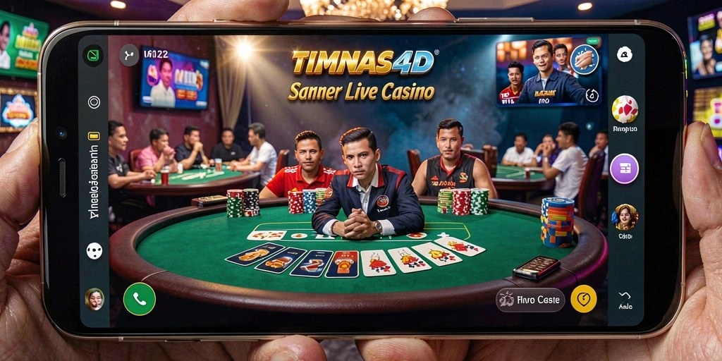Tampilan Live Casino yang dinamis dan interaktif dari TIMNAS4D.